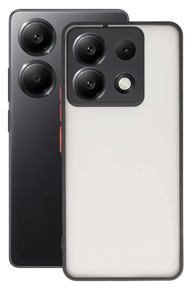 LitaeTrend Xiaomi Redmi Note 13 Pro 5G Kılıf Montreal Silikon Kapak - Kırmızı - Resim 3