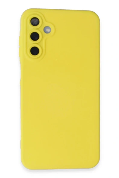 LitaeTrend Samsung Galaxy A25 5G Kılıf Nano içi Kadife Silikon - Sarı ürün görseli 1