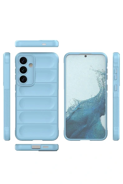 LitaeTrend Samsung Galaxy S24 Kılıf Optimum Silikon - Sky Blue - Resim 2