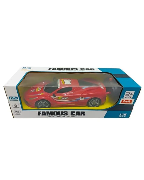 Ctoys Uzaktan Kumandalı 1:16 Spor Araba Kırmızı 89943A ürün görseli 1