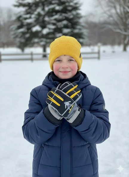 KİTTİ 422-13 9-14 YAŞ KAR KAYAK ELDİVENİ - Resim 3