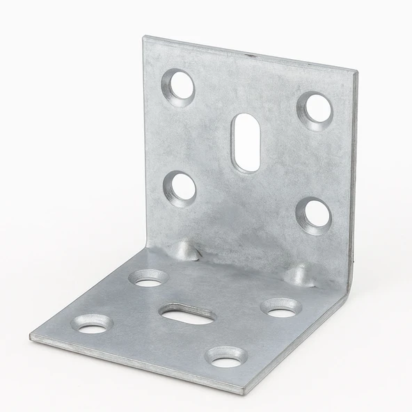 Metal L Demiri (25 Adet) İnce Gönye 40x40x40 mm Mobilya ve Duvar Sabitleme Bağlantı Aparatı - Resim 6