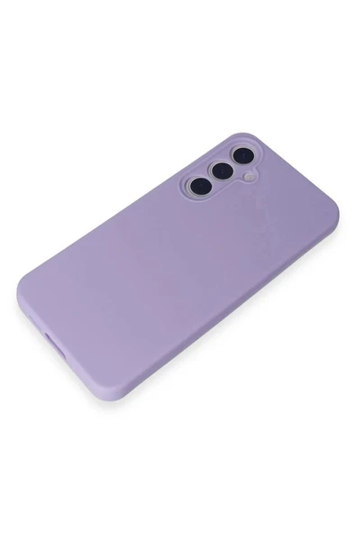 LitaeTrend Samsung Galaxy A55 5G Kılıf Nano içi Kadife Silikon - Lila - Resim 4