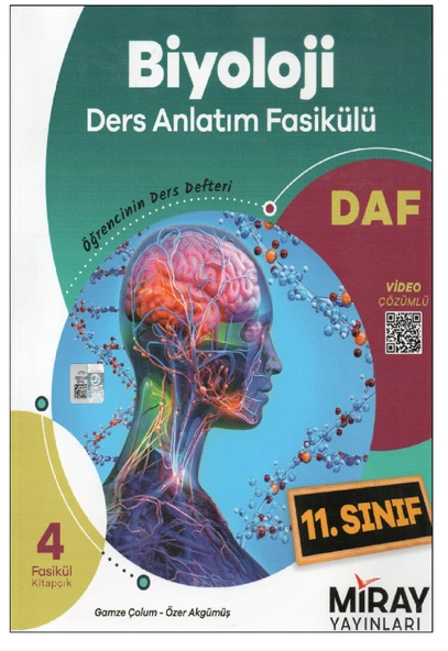 Miray 11. Sınıf Biyoloji DAF Ders Anlatım Fasikülü ürün görseli