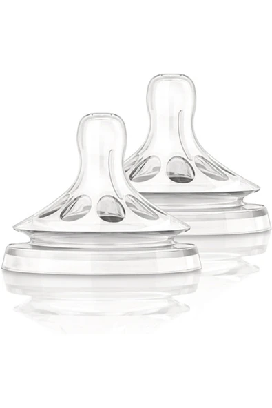 Natural 2'li Biberon Emziği 3m+ 3 Delik Scf653/27 ürün görseli