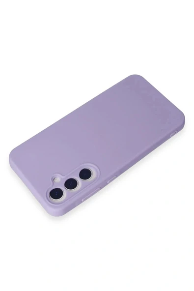 LitaeTrend Samsung Galaxy A55 5G Kılıf Nano içi Kadife Silikon - Lila - Resim 3