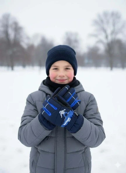 KİTTİ 422-13 9-14 YAŞ KAR KAYAK ELDİVENİ - Resim 2