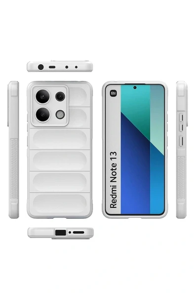 LitaeTrend Xiaomi Redmi Note 13 4G Kılıf Optimum Silikon - Krem - Resim 2