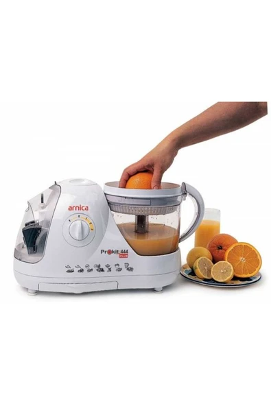 Arnica Prokit 444 Plus GH21020 Kompakt Mutfak Robotu Beyaz - Resim 3