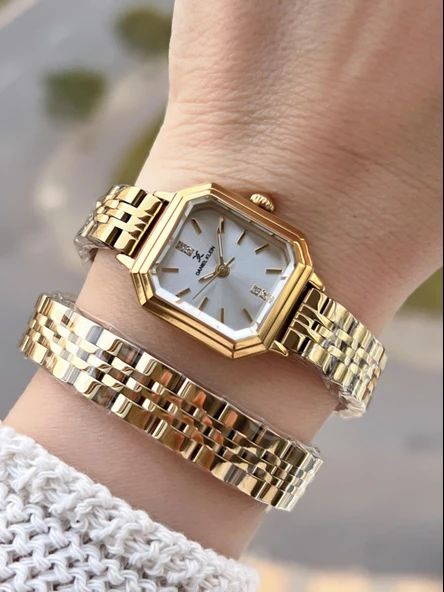 Daniel Klein Dolamalı Çelik Kordonlu 2 Yıl Garantili 3 Atm Suya Dayanıklı Kadın Kol Saati+Bileklik 1 ürün görseli