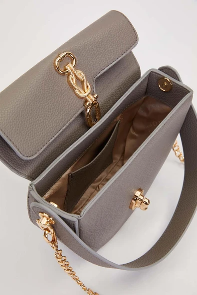 Levidor Gri Kadın El ve Omuz Çantası 930930 - Resim 3