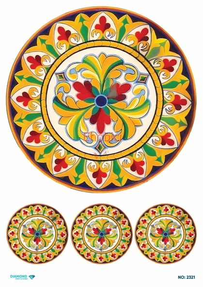 Diamond Pirinç Dekopaj Kağıdı - 2321 ürün görseli 1