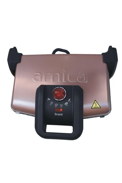 Arnica Ayvalık Gh26124 Granit Izgaralı Tost Makinesi Rose - Resim 2