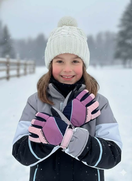 KİTTİ 422-14 9-14 YAŞ KAR KAYAK ELDİVENİ - Resim 3