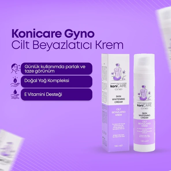 KONİCARE GYNO CİLT BEYAZLATICI KREMİ 100 ML - Resim 2