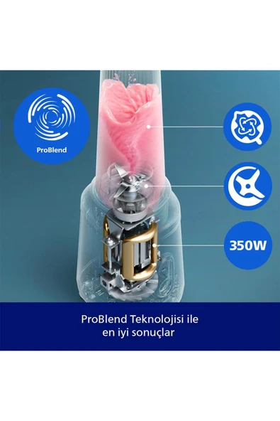 Philips HR2672/04 ProBlend Teknolojili Smoothie Blender - Resim 5