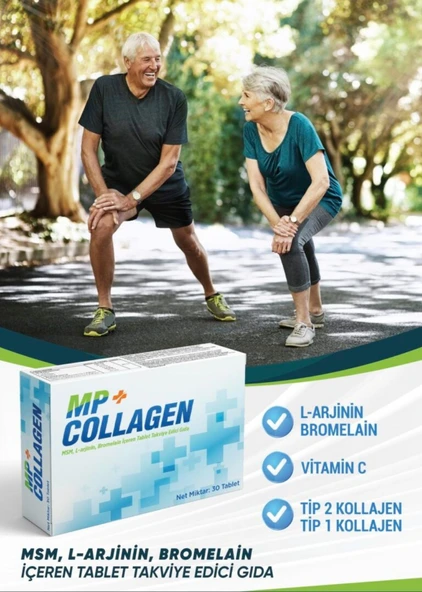 MP Collagen 30 Tablet Kolajen, MSM ve C Vitamini - Resim 2