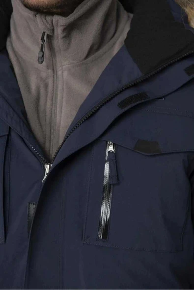 2AS Saalbach Erkek Down Ceket Mont Gri - Resim 5