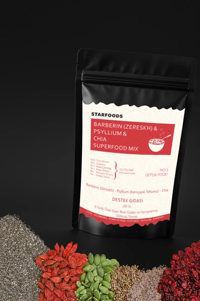 15 Days Detox Set Coffee + Tea + Superfood İnülin Bromelain Türk Kahvesi Detox Çayı Chia Detoks Seti - Resim 6