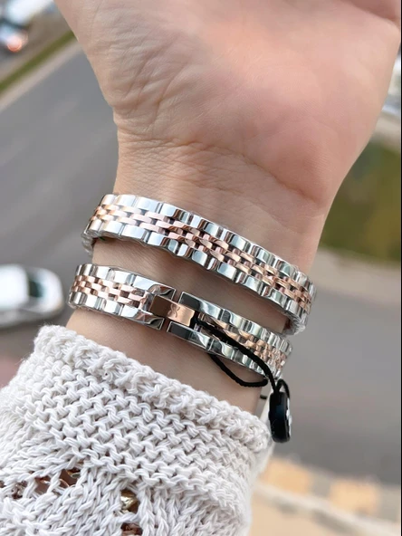 Daniel Klein Dolamalı Çelik Kordonlu 2 Yıl Garantili 3 Atm Suya Dayanıklı Kadın Kol Saati+Bileklik 4 - Resim 3