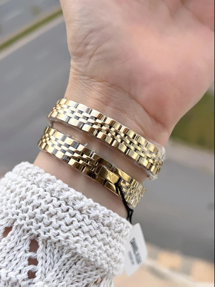 Daniel Klein Dolamalı Çelik Kordonlu 2 Yıl Garantili 3 Atm Suya Dayanıklı Kadın Kol Saati+Bileklik 2 - Resim 3