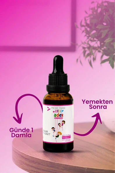 More Than Adek Kids Multivitamin Damla 30 ml 2 Adet - Resim 3