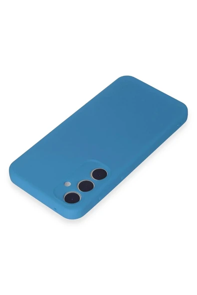 LitaeTrend Samsung Galaxy A15 4G Kılıf First Silikon - Mavi - Resim 3