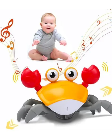 Pasifik Toys Işıklı Sensörlü Yengeç Turuncu QC3Y - Resim 5