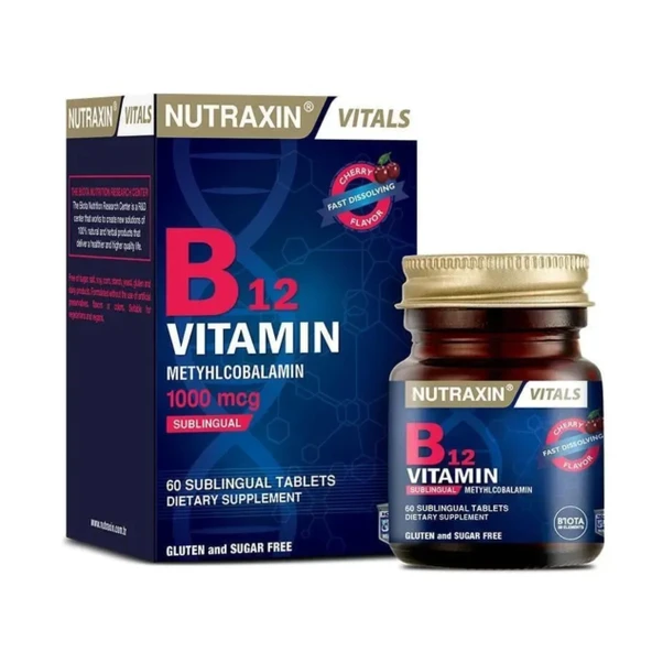Nutraxin B12 Vitamini 1000 Mcg - Dil Altı Tableti ürün görseli