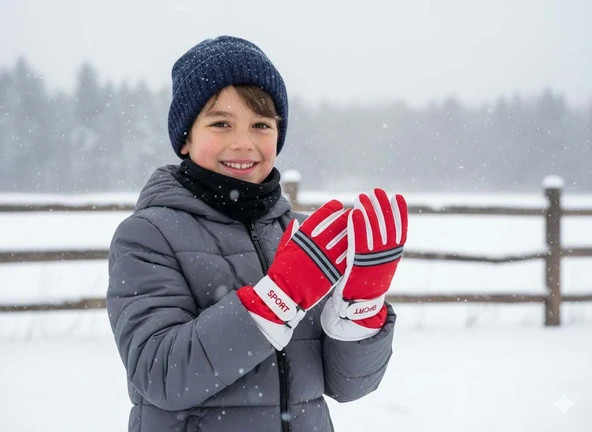 KİTTİ 422-18 9-14 YAŞ KAR KAYAK ELDİVENİ - Resim 2