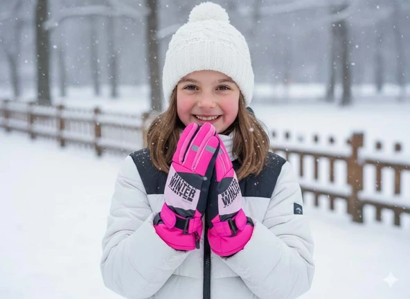 KİTTİ 422-15 9-14 YAŞ KAR KAYAK ELDİVENİ - Resim 4