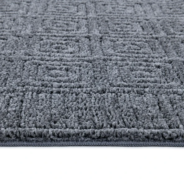 Pandora Yumuşak Peluş Shaggy Gri Çocuk Odası Oturma Odası Salon Mutfak Koridor Halısı Yolluk 1102O - Resim 3