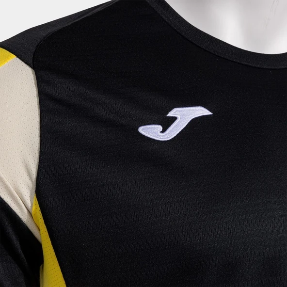 Joma Montreal 104202.109 Erkek Siyah Sarı Spor Tişört - Resim 3
