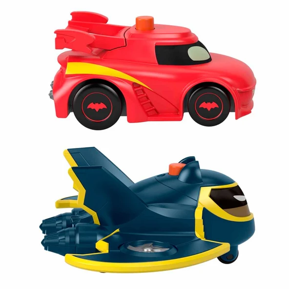 Fisher Price Batman Batwheels Işıklı Yarışçılar Redbird & Batwing 2’li Paket HML24 HML26 - Resim 3