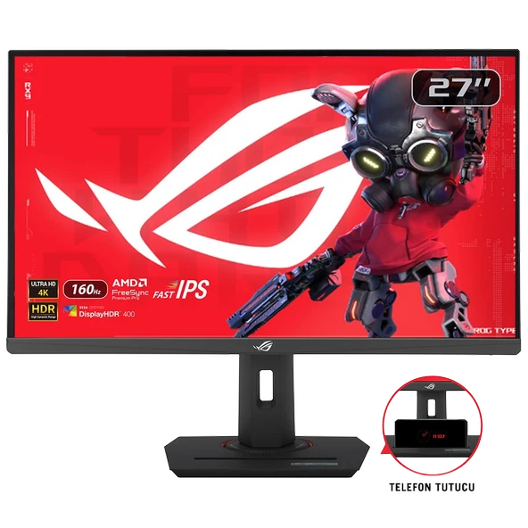 ASUS ROG STRIX XG27UCS 27" 160Hz OC 1ms HDMI DP FreeSync Premium G-SYNC Pivot UHD Fast IPS Monitör ürün görseli