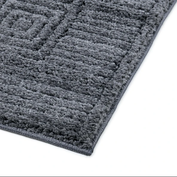 Pandora Yumuşak Peluş Shaggy Gri Çocuk Odası Oturma Odası Salon Mutfak Koridor Halısı Yolluk 1102O - Resim 5