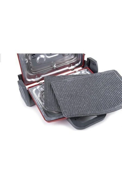 Arnica Ayvalık Gh26124 Granit Izgaralı Tost Makinesi Rose - Resim 5