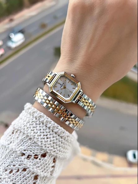 Daniel Klein Dolamalı Çelik Kordonlu 2 Yıl Garantili 3 Atm Suya Dayanıklı Kadın Kol Saati+Bileklik 3 - Resim 2