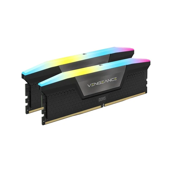 Corsair Vengeance RGB 32GB (2x16GB) 5600MHz DDR5 C36 1,25V Ram AMD EXPO (CMH32GX5M2B5600Z36K) - Resim 2