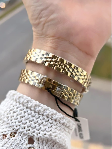 Daniel Klein Dolamalı Çelik Kordonlu 2 Yıl Garantili 3 Atm Suya Dayanıklı Kadın Kol Saati+Bileklik 1 - Resim 3