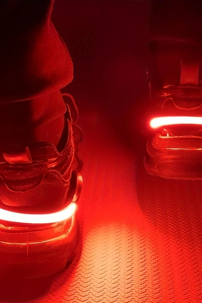 LED Kırmızı Işıklı Ayakkabı Takılabilir Aksesuar - Resim 3