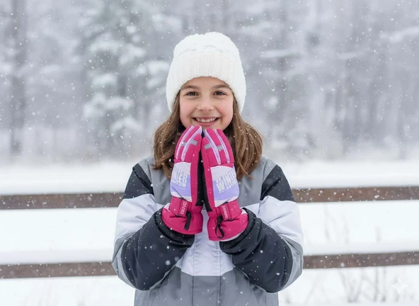 KİTTİ 422-15 9-14 YAŞ KAR KAYAK ELDİVENİ - Resim 3