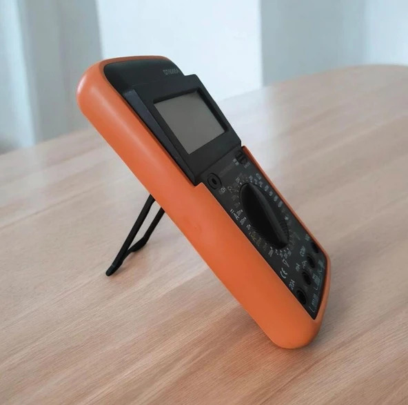 Usta Tipi Dijital Ölçü Aleti ekran dijital multimetre el ampermetre voltmetre akım ölçüm buzzerli - Resim 3