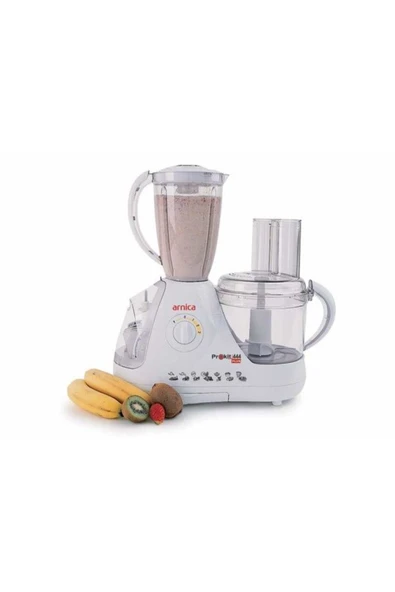 Arnica Prokit 444 Plus GH21020 Kompakt Mutfak Robotu Beyaz - Resim 7