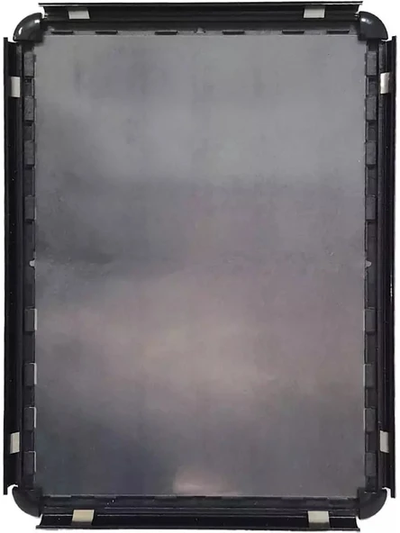 Siyah-A4 Alüminyum Çerçeve Rondo Köşe Aç Kapa Açılır Kapanır Siyah Klik Klak Çerçeve ürün görseli