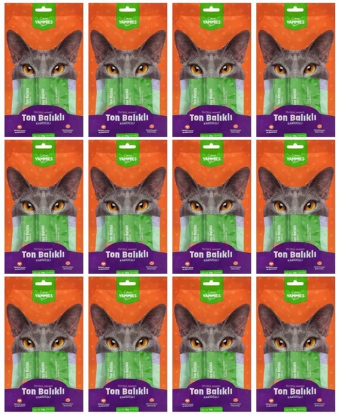 Kiwi Pets Kycc-50530 Yammies Ton Balıklı Karidesli Sıvı Kedi Ödül Maması*12 Paket ürün görseli 1