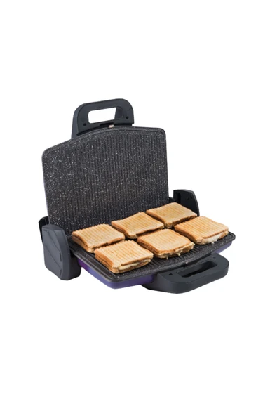 Arnica Gh26123 Ayvalık Granit Tost Makinesi Mor - Resim 2