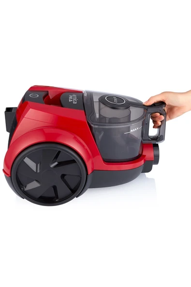 Arnica YENİ Pika ET14414 CYCLONE MAX Toz Torbasız Elektrikli Süpürge Kırmızı - Resim 7