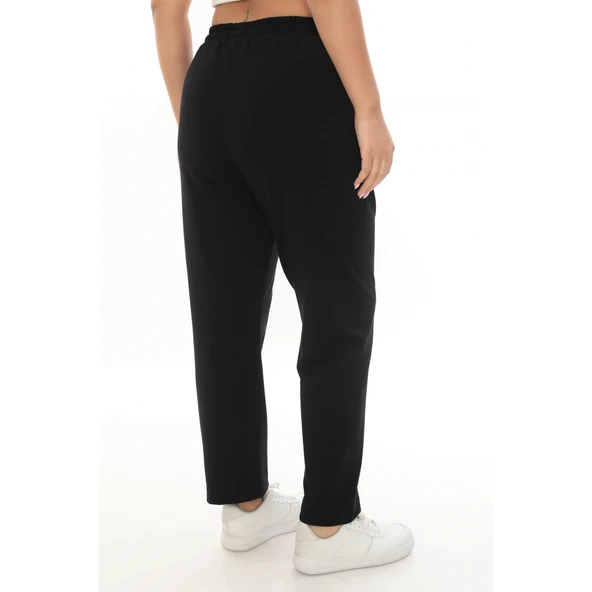 Rahat Kalıp Büyük Beden Kadın Cotton Eşofman Altı - Resim 3