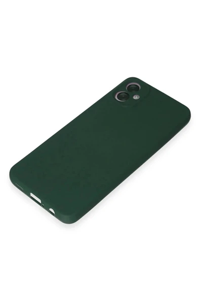 LitaeTrend Samsung Galaxy A05 Kılıf First Silikon - Koyu Yeşil - Resim 4